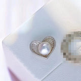Heart 925 Silver Pendant for 7-8mm Pearls