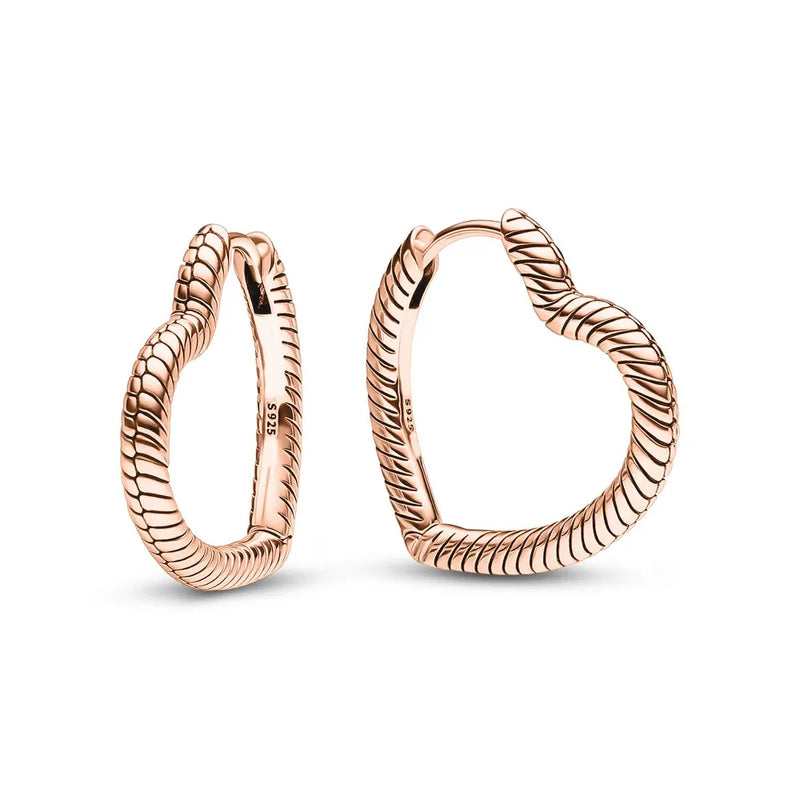Rose Style 925 Sterling Silver Stud Earrings for Women