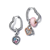 Rose Style 925 Sterling Silver Stud Earrings for Women