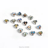 Heart Alloy Beads Mixed Catholic Holy Figures Rosary