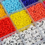 Heart Alphabet Letter Beads Kit for DIY Name Bracelets