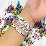 Heart Alphabet Letter Beads Kit for DIY Name Bracelets