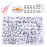 Heart Alphabet Letter Beads Kit for DIY Name Bracelets