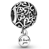 Feather Dream Catcher Poodle Pendant Charm