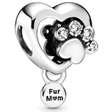 Feather Dream Catcher Poodle Pendant Charm