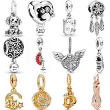 Feather Dream Catcher Poodle Pendant Charm