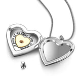 Heart Angel Wings Urn Necklace for Ashes Keepsake Memorial Cremation Jewelry
