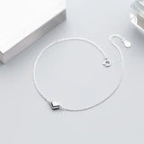 925 Sterling Silver Heart Anklet for Women Girls