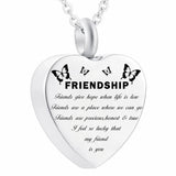 Heart Ashes Necklace Your Wings Were Ready Cremation Ashes Keepsake