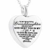 Heart Ashes Urn Pendant Necklace for Women