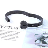 Heart Bracelet Choker Set Stainless Steel Jewelry Pendant Key Necklace
