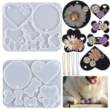 Pet Dog Tag Crystal Epoxy Resin Mold - DIY Pet Gift