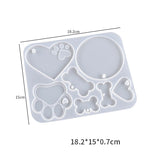 Pet Dog Tag Crystal Epoxy Resin Mold - DIY Pet Gift