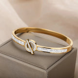 Heart Bracelet For Women Crystal Zircon Geometry Animal Bee Bracelets