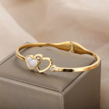 Heart Bracelet For Women Crystal Zircon Geometry Animal Bee Bracelets