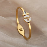 Heart Bracelet For Women Crystal Zircon Geometry Animal Bee Bracelets