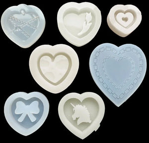 Heart Butterfly Epoxy Resin Mold Silicone Jewelry Tool Key Chain Accessories