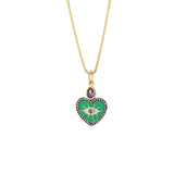 Heart Butterfly Pendant Necklace for Women Stainless Steel Chains Jewelry