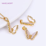 Heart/Butterfly Shell Charms Pendants for DIY Jewelry Making