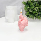 Heart Candle Silicone Mold for Home Decor Gypsum Epoxy Aroma Candle Mould T8DE