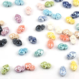 Ceramic Heart Beads Charm Loose Spacer Beads for Jewelry Making