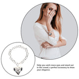 Heart Charm Bracelet Photo Locket Bracelet Adjustable Link Bracelet