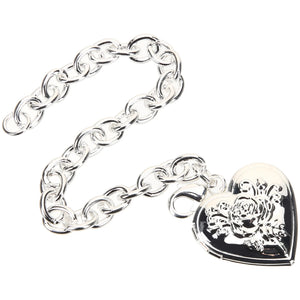 Heart Charm Bracelet Photo Locket Bracelet Adjustable Link Bracelet