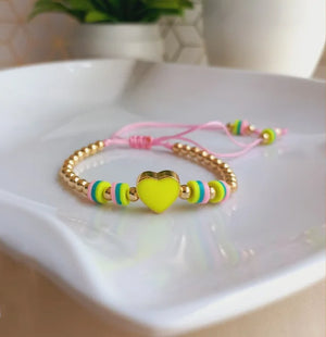 Heart Charm Bracelets High Plated Beads Bracelet For Women Jewelry Accessories