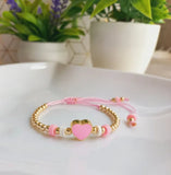 Heart Charm Bracelets High Plated Beads Bracelet For Women Jewelry Accessories