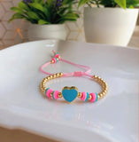 Heart Charm Bracelets High Plated Beads Bracelet For Women Jewelry Accessories