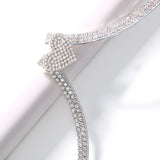 Heart Chest Bracket Jewellery Bra Chain for Women Body Crystal Bikini