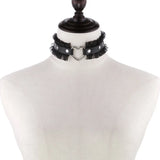 Heart Choker Necklace For Women Chocker Lace Collar Girls Gothic Jewelry