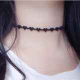 Heart Chokers Gothic Hollow Suede False Collar Chockers Necklaces