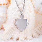 Heart Cremation Pendant Necklace Stainless Steel Memory Jewelry Keepsake