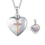 Heart Cremation Urn Necklace for Ashes with Fill Kit and Gift Bag