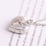 Heart Cremation Urn Necklace for Ashes with Fill Kit and Gift Bag