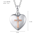 Heart Cremation Urn Necklace with Fill Kit