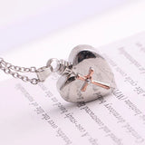 Heart Cremation Urn Necklace with Fill Kit