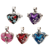 Heart Cremation Urn Pendant Human Pet Ashes Photo Locket Jewelry