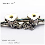 Heart & Crown Safety Chain Charms