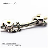 Heart & Crown Safety Chain Charms