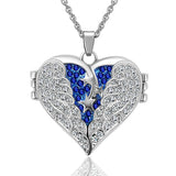 Heart Crystal Urn Necklace for Ashes Cremation Jewelry Memorial Keepsake