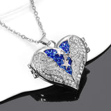 Heart Crystal Urn Necklace for Ashes Cremation Jewelry Memorial Keepsake