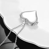 Heart Crystal Urn Necklace for Ashes Cremation Jewelry Memorial Keepsake