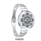 Heart Crystals Aromatherapy Diffuser Locket Spring Bangle