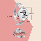 Heart Crystals Aromatherapy Diffuser Locket Spring Bangle