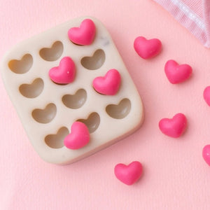 Heart Cupcake Topper Resin Jewelry Casting Mold
