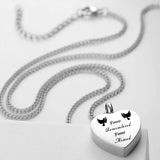 Heart Cremation Jewelry Memorial Urn Necklace Ashes Holder Love Heart Pendant