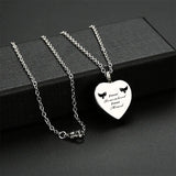 Heart Cremation Jewelry Memorial Urn Necklace Ashes Holder Love Heart Pendant