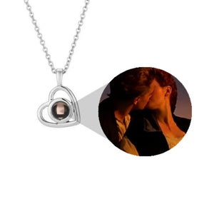Heart Photo Projection Necklace Mother's Mum Gift Lover Personalized